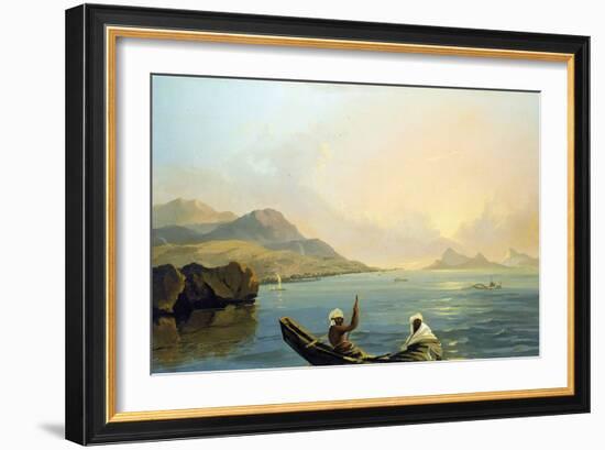 Tahiti: View of the Province of Oparree, the Island of Otaheite, and Part of the Island of Moorea-William Hodges-Framed Giclee Print