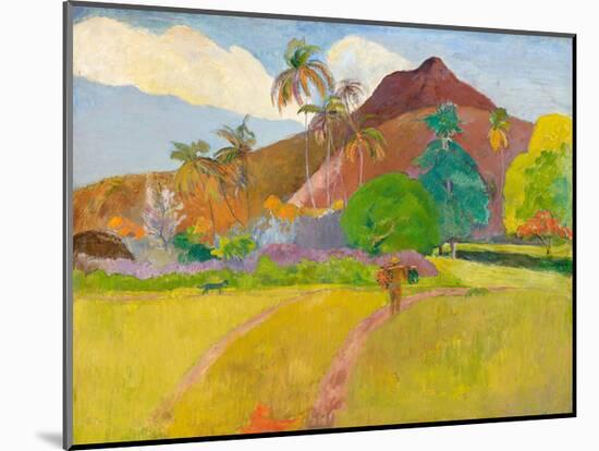Tahitian Landscape, 1891-Paul Gauguin-Mounted Art Print