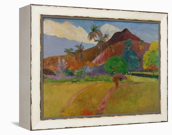 Tahitian Landscape, 1891-Paul Gauguin-Framed Premier Image Canvas