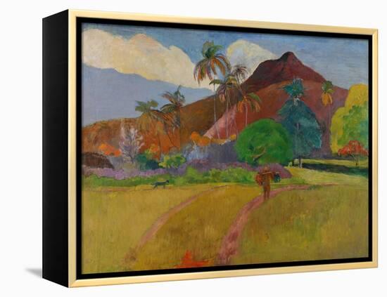 Tahitian Landscape, 1891-Paul Gauguin-Framed Premier Image Canvas