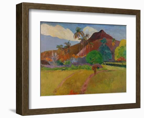 Tahitian Landscape, 1891-Paul Gauguin-Framed Giclee Print