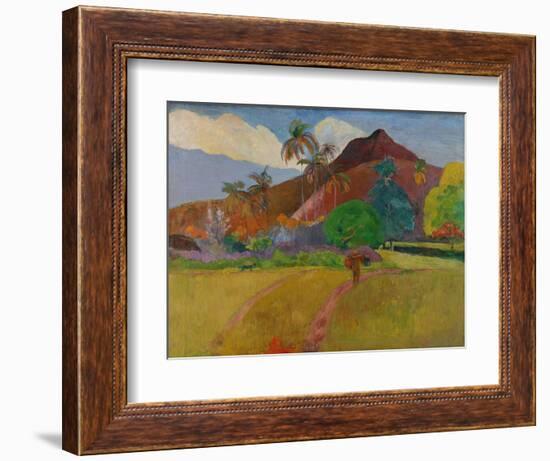 Tahitian Landscape, 1891-Paul Gauguin-Framed Giclee Print