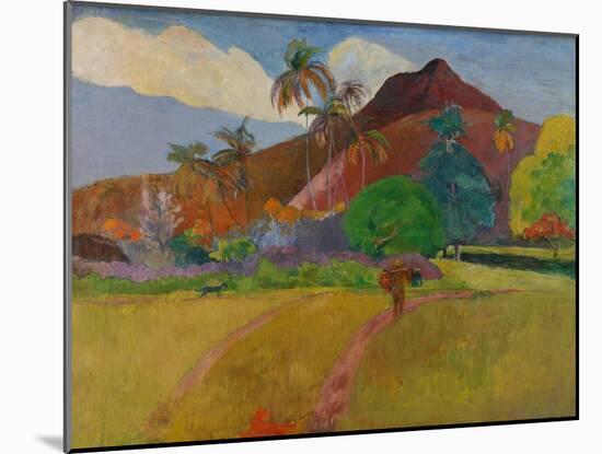 Tahitian Landscape, 1891-Paul Gauguin-Mounted Giclee Print