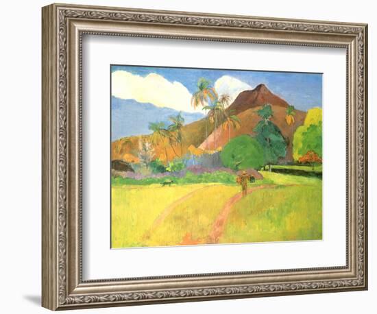 Tahitian Landscape, 1891-Paul Gauguin-Framed Giclee Print