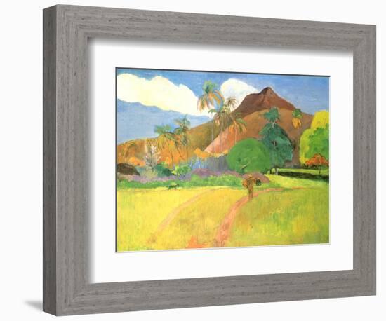 Tahitian Landscape, 1891-Paul Gauguin-Framed Giclee Print