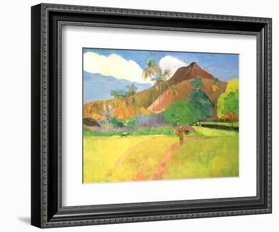 Tahitian Landscape, 1891-Paul Gauguin-Framed Giclee Print