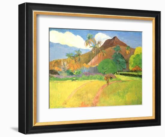 Tahitian Landscape, 1891-Paul Gauguin-Framed Giclee Print