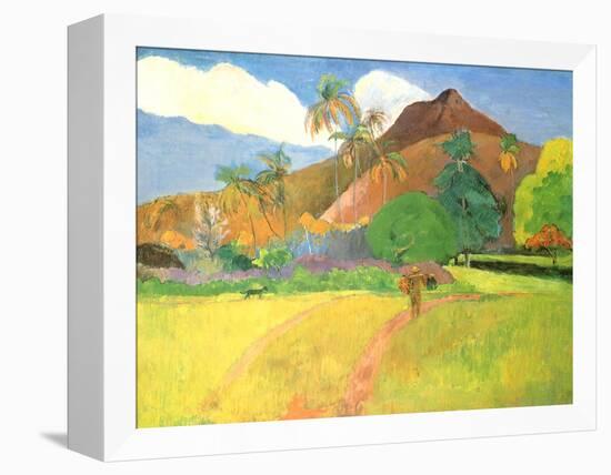 Tahitian Landscape, 1891-Paul Gauguin-Framed Premier Image Canvas