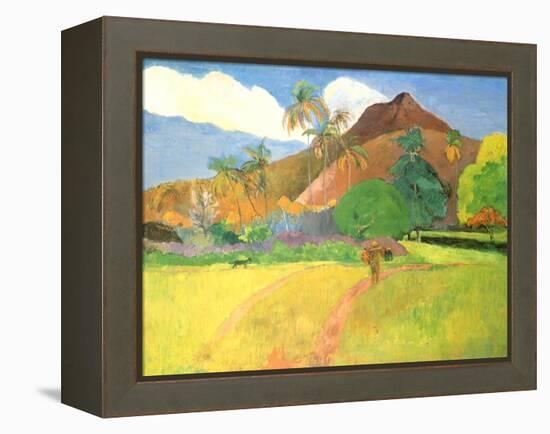 Tahitian Landscape, 1891-Paul Gauguin-Framed Premier Image Canvas