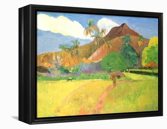 Tahitian Landscape, 1891-Paul Gauguin-Framed Premier Image Canvas