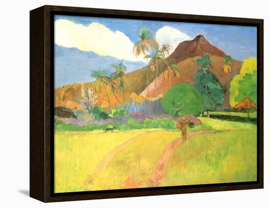 Tahitian Landscape, 1891-Paul Gauguin-Framed Premier Image Canvas