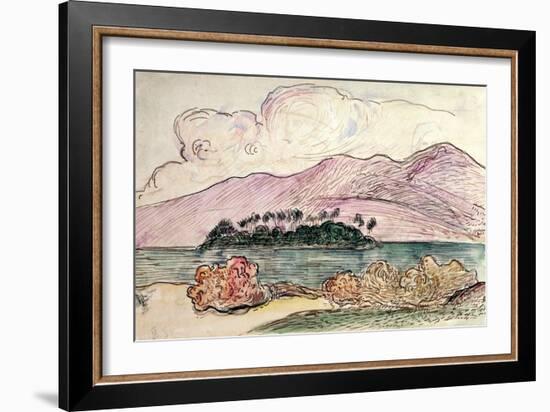 Tahitian Landscape-Paul Gauguin-Framed Giclee Print