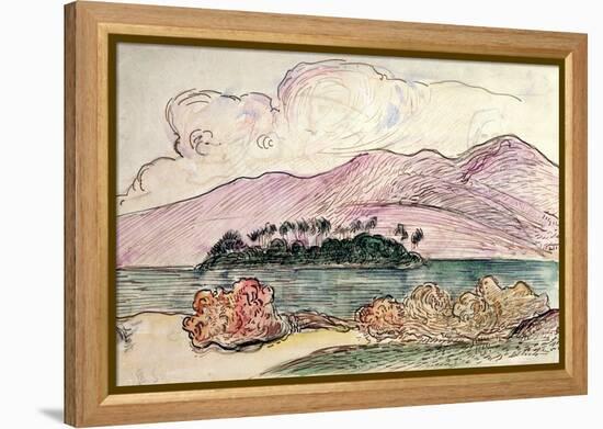 Tahitian Landscape-Paul Gauguin-Framed Premier Image Canvas