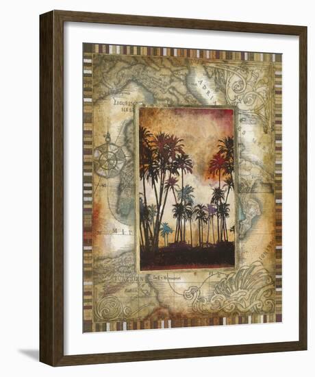 Tahitian Sunset I-null-Framed Giclee Print