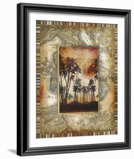 Tahitian Sunset I-null-Framed Giclee Print