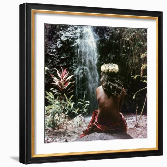 Tahitian Vahiné Girl-null-Framed Photographic Print