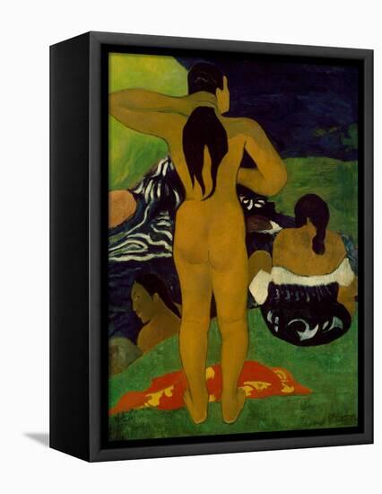 Tahitian Women Bathing, 1892-Paul Gauguin-Framed Premier Image Canvas