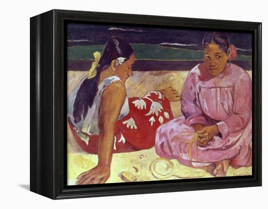 Tahitian Women (On the Beach)-Paul Gauguin-Framed Premier Image Canvas