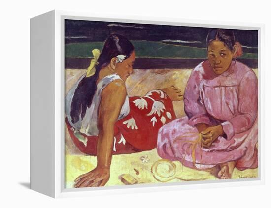 Tahitian Women (On the Beach)-Paul Gauguin-Framed Premier Image Canvas