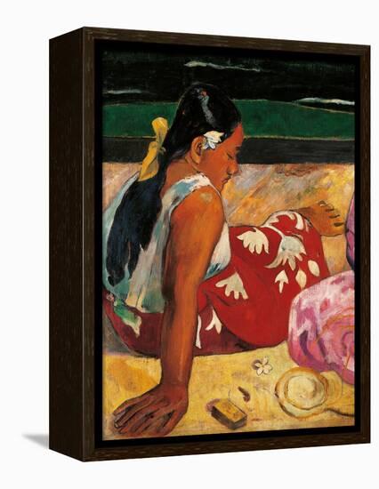 Tahitian Women-Paul Gauguin-Framed Stretched Canvas
