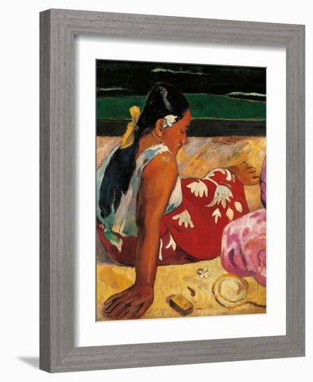 Tahitian Women-Paul Gauguin-Framed Art Print