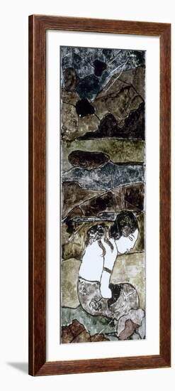 Tahitienne dans un paysage-Paul Gauguin-Framed Giclee Print