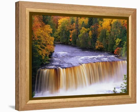 Tahquamenon Falls in Autumn-Joseph Sohm-Framed Premier Image Canvas