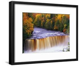Tahquamenon Falls in Autumn-Joseph Sohm-Framed Photographic Print