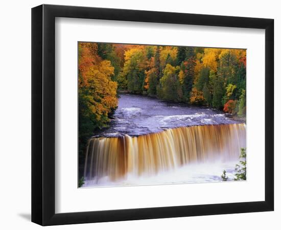 Tahquamenon Falls in Autumn-Joseph Sohm-Framed Photographic Print