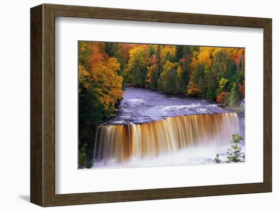 Tahquamenon Falls in Autumn-Joseph Sohm-Framed Photographic Print