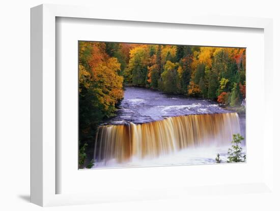 Tahquamenon Falls in Autumn-Joseph Sohm-Framed Photographic Print