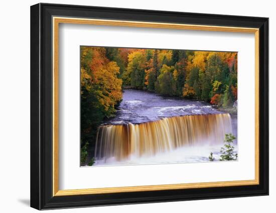 Tahquamenon Falls in Autumn-Joseph Sohm-Framed Photographic Print