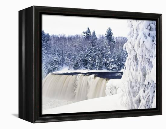 Tahquamenon Falls in Snow-Jim Zuckerman-Framed Premier Image Canvas