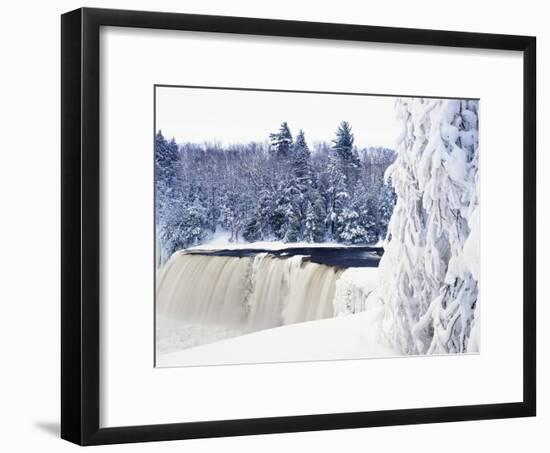 Tahquamenon Falls in Snow-Jim Zuckerman-Framed Photographic Print