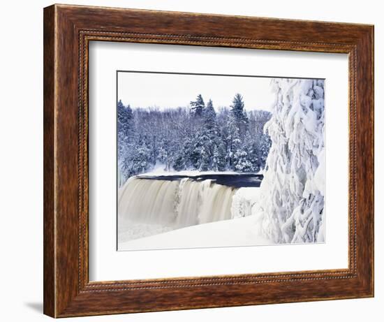 Tahquamenon Falls in Snow-Jim Zuckerman-Framed Photographic Print