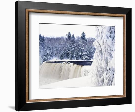 Tahquamenon Falls in Snow-Jim Zuckerman-Framed Photographic Print