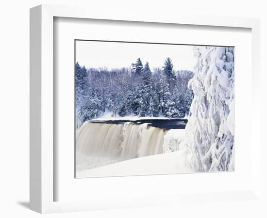 Tahquamenon Falls in Snow-Jim Zuckerman-Framed Photographic Print