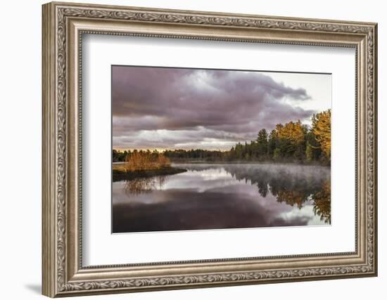 Tahquamenon River at sunrise, Paradise, Michigan.-Adam Jones-Framed Photographic Print