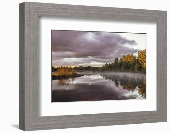 Tahquamenon River at sunrise, Paradise, Michigan.-Adam Jones-Framed Photographic Print