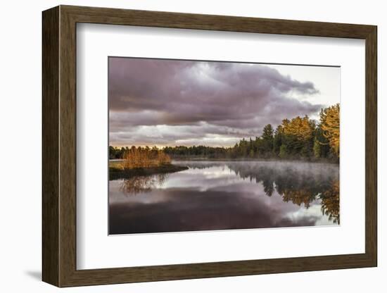 Tahquamenon River at sunrise, Paradise, Michigan.-Adam Jones-Framed Photographic Print