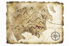 Old Treasure Map-TaiChesco-Art Print