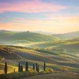 Sunny Morning Tuscany Nature Landscape-Taiga-Photographic Print