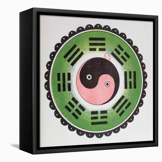 Taijitu, Traditional Symbol Representing the Principles of Yin and Yang-null-Framed Premier Image Canvas