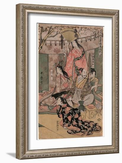 Taiko Gosai Rakuto Yukan No Zu-Kitagawa Utamaro-Framed Giclee Print