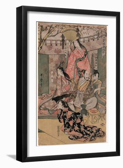 Taiko Gosai Rakuto Yukan No Zu-Kitagawa Utamaro-Framed Giclee Print