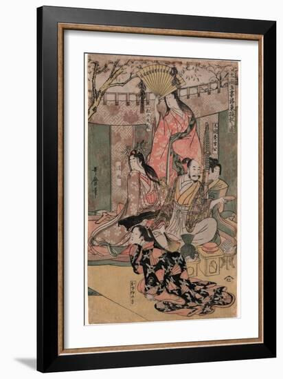 Taiko Gosai Rakuto Yukan No Zu-Kitagawa Utamaro-Framed Giclee Print