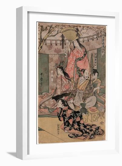 Taiko Gosai Rakuto Yukan No Zu-Kitagawa Utamaro-Framed Giclee Print