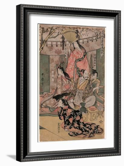 Taiko Gosai Rakuto Yukan No Zu-Kitagawa Utamaro-Framed Giclee Print