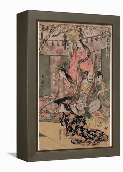 Taiko Gosai Rakuto Yukan No Zu-Kitagawa Utamaro-Framed Premier Image Canvas