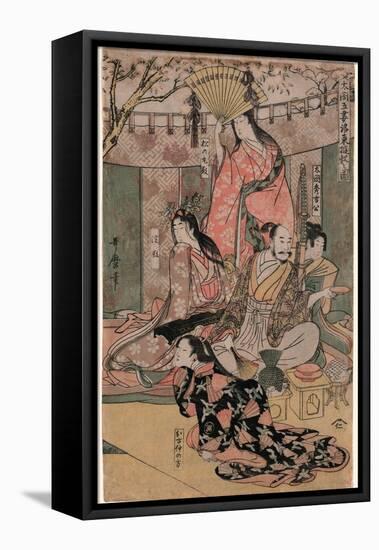 Taiko Gosai Rakuto Yukan No Zu-Kitagawa Utamaro-Framed Premier Image Canvas